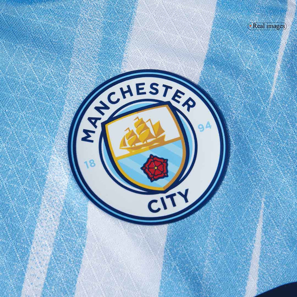 FODEN #47 Mens Manchester City Home Jersey 2025/26 - Player Version (Slim Fit)