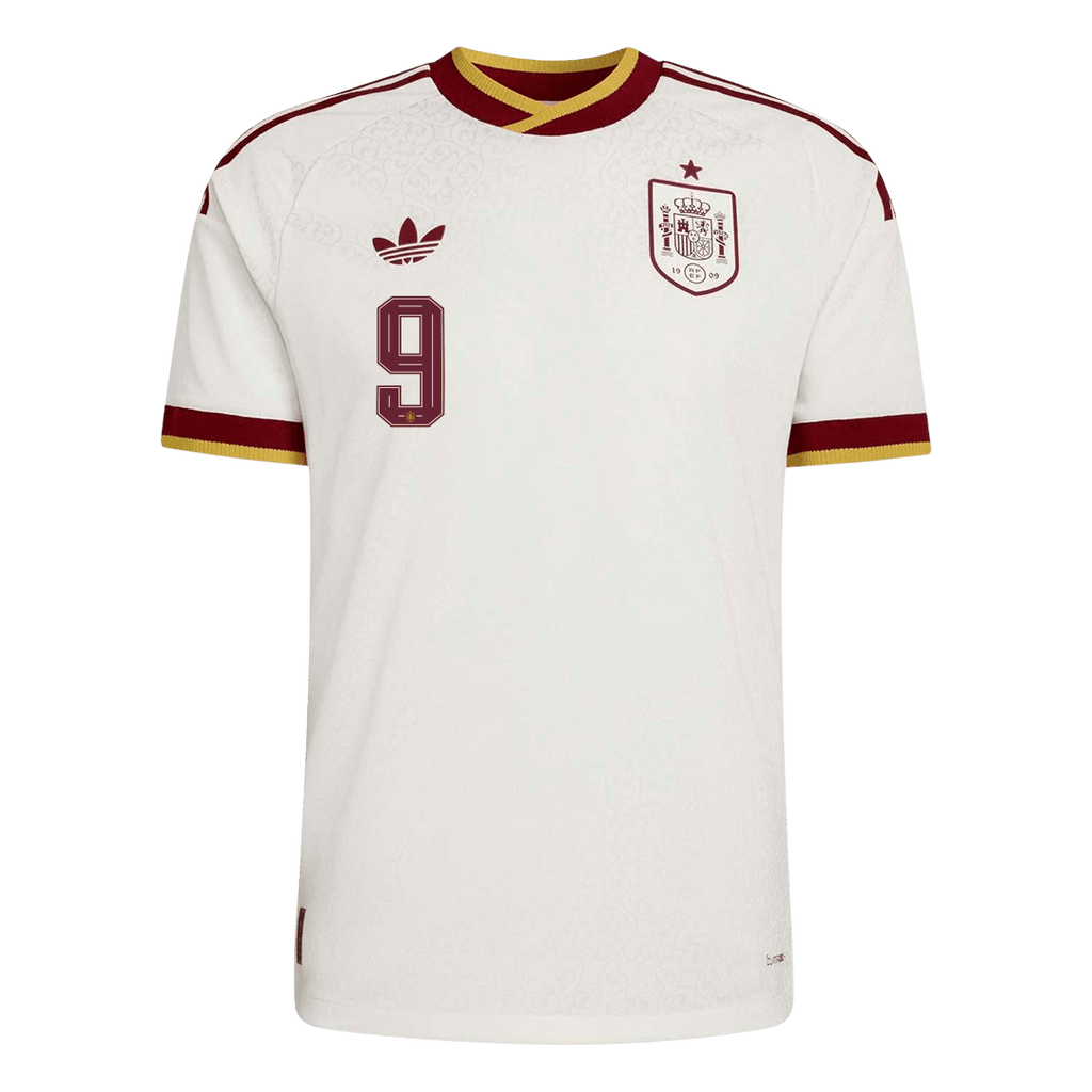 GAVI #9 Mens Spain World Cup Away Jersey 2026 - Player Version (Slim Fit)