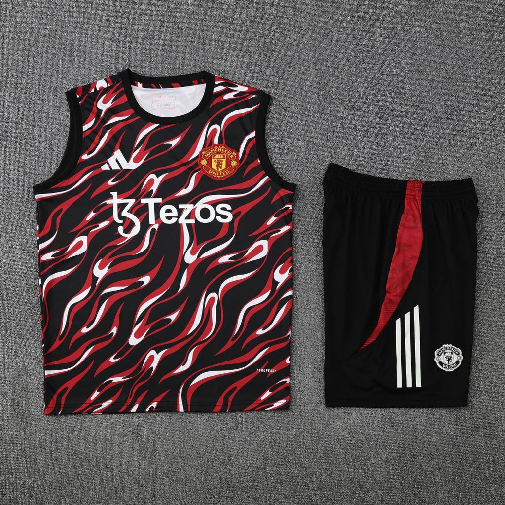 Manchester United Vest Set Training Tracksuits 25/26 Football Kit Soccer Jersey
